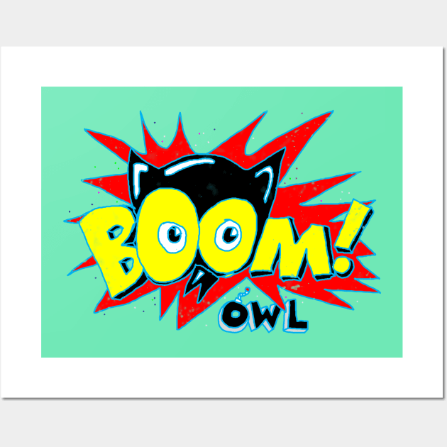 Owl Boom ! Wall Art by martinussumbaji